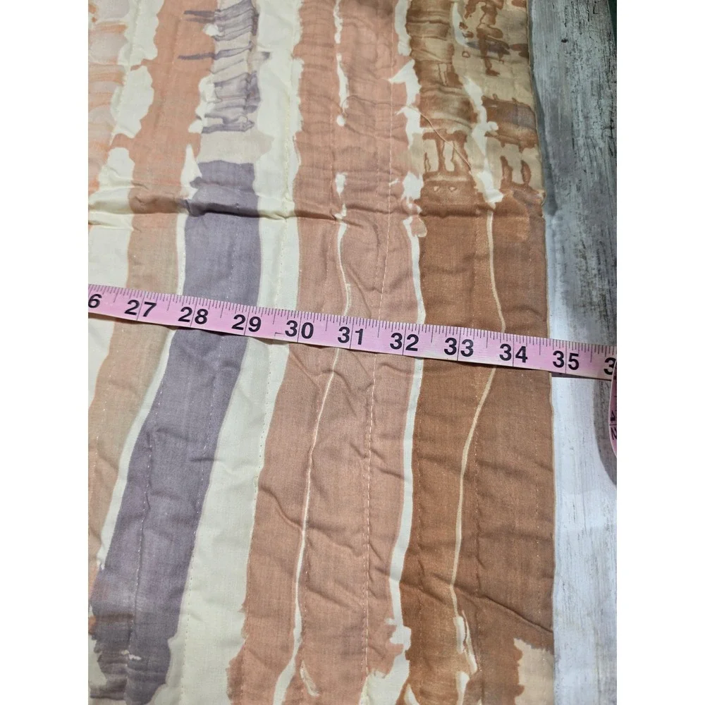 Martex Mary McFadden Wind Drifts Tailored Pillow‎ Sham Standard Vintage Earthy